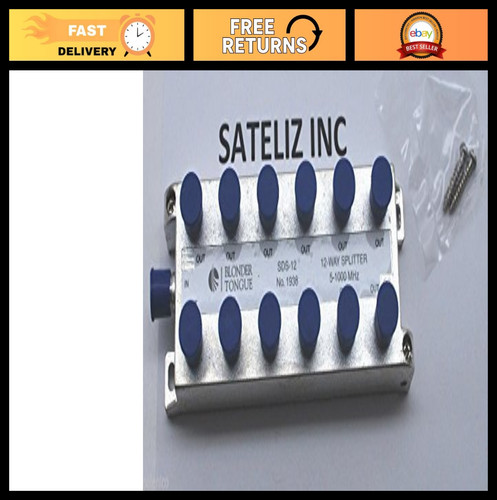 Way cable splitter - 12-way, tv